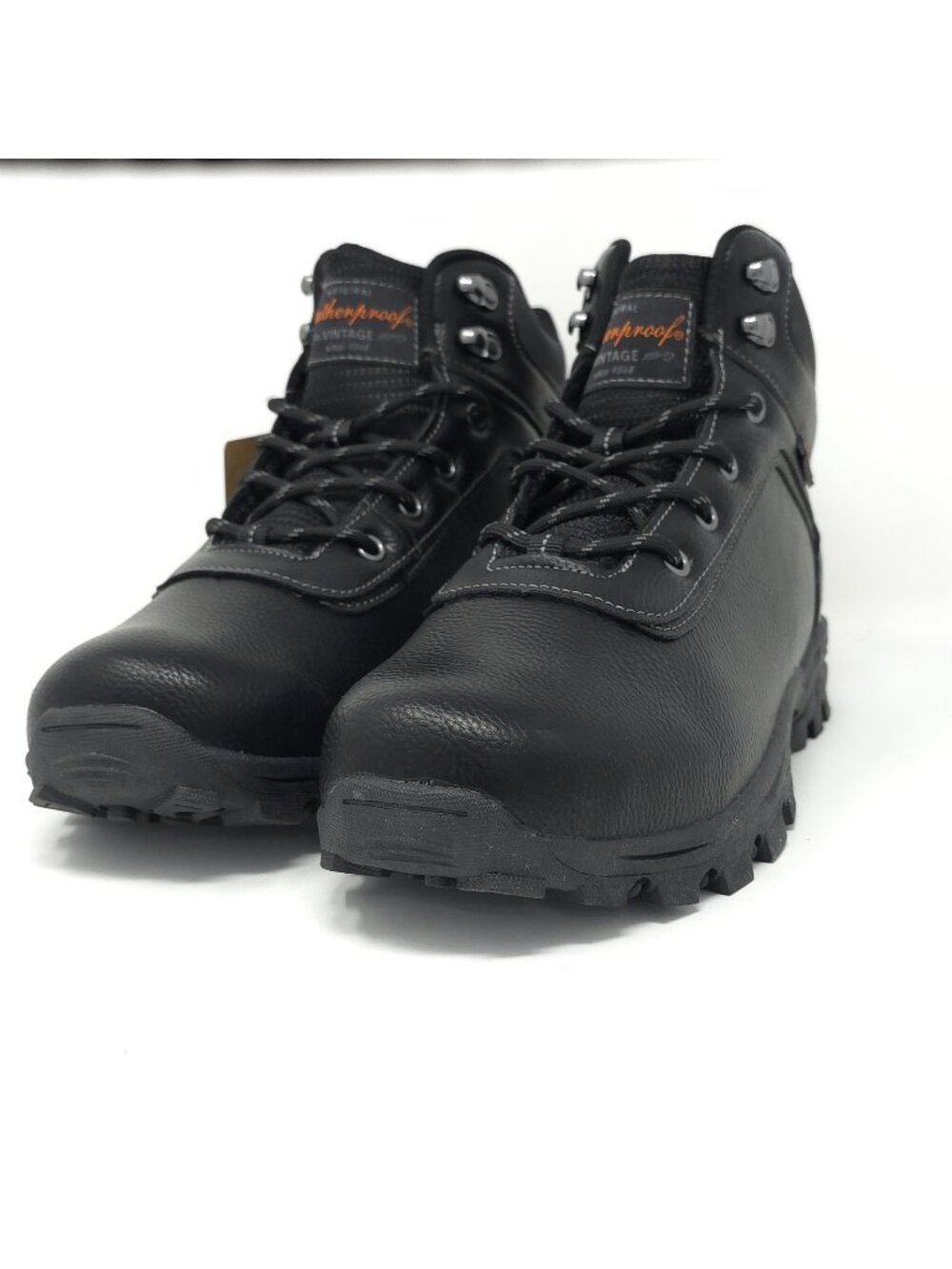 New Weatherproof Vintage Jace Black Combat Hiking Boots Men’s 10M